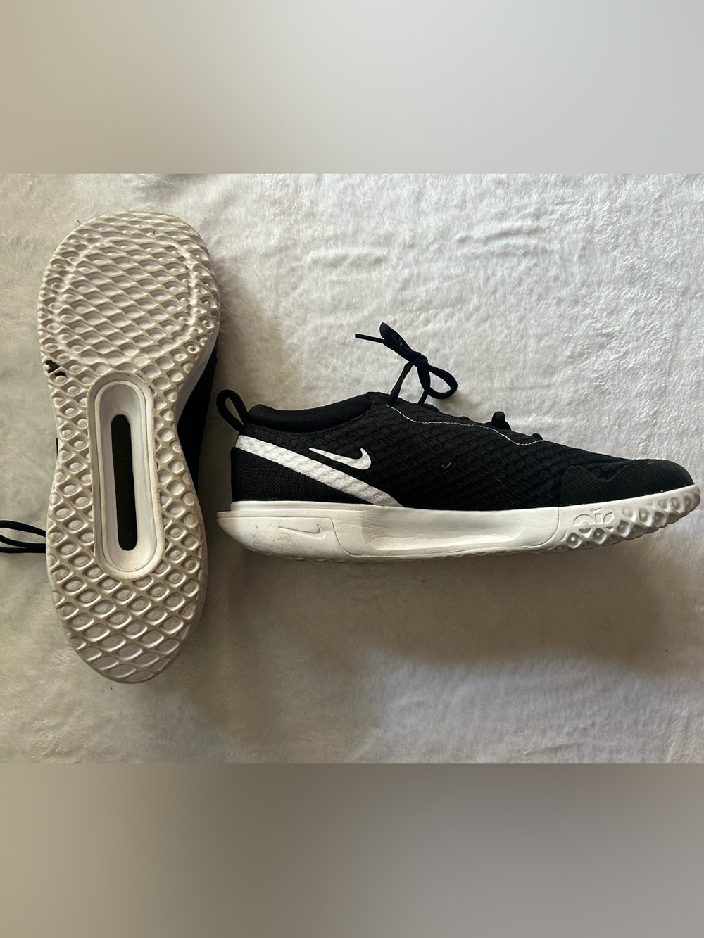 Nike Black Athletic Mesh Slip-On Shoe